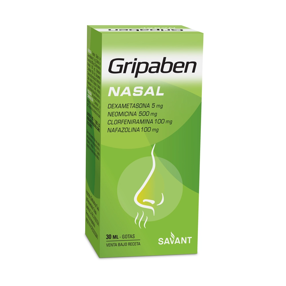 Descongestivo nasal en procesos de etiología inflamatoria e infecciosa siempre que estén causados por bacterias sensibles a la neomicina: rinitis, rinofaringitis, afecciones catarrales agudas del tracto respiratorio superior.